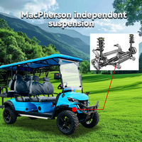 Tarion 2025, Carro de Golf Eléctrico Ecológico Chino para 6 Pasajeros, 60v, Velocidad 35KM/H, Alcance 90km, Certificado CE para Uso Diario por Adultos