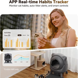 OEM Maßgefertigte Selbstreinigende Katzentoilette mit Echtzeit-App-Überwachung, Anti-Spritz-Funktion und Leicht zu Reinigendem Behälter für Mehrere Katzen - Product Image 2