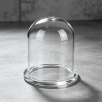 Couvre-crémaillères et cloches en quartz transparent de haute pureté sur mesure, dômes en quartz résistants aux hautes températures |   Vente en gros