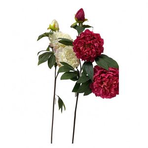 Flores de Seda de Peonía Artificiales, Ramas de Ramo de Flores Artificiales para Decoración de Bodas, Graduaciones, Día de la Madre, Pascua, Navidad, Año Nuevo - Product Image 5