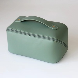Custom PU Leather Cosmetic Makeup <b>Bag</b> Pouch Skincare Cosmetic Partition Storage <b>Waterproof</b> Travel <b>Toiletry</b> <b>Bag</b> Make Pp <b>Bags</b> - Product Image 5