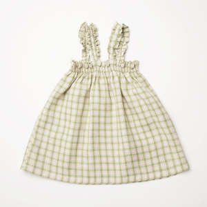 Vestito per Bambine Personalizzabile con Maniche in Cotone, Abbigliamento Casual per Bambini con Design a Righe e Quadri, Vendita all'Ingrosso di Abbigliamento per Bambine - Product Image 1