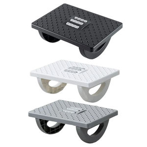 Taburete de reposapiés de plástico para el hogar, oficina, debajo del escritorio, masajeador de pies ergonómico, reposapiés, taburete de descanso para pies desmontable portátil - Product Image 3