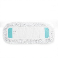Balai à poussière plat en coton en gros avec manche télescopique, tampons de remplacement lavables, nettoyage de sols secs et humides pour hôtels et usage domestique