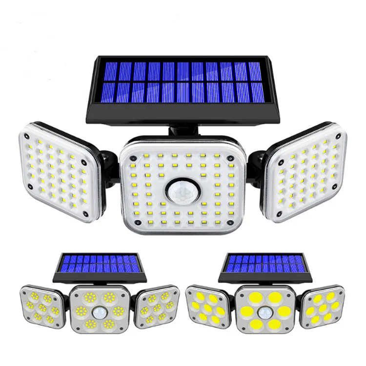 Solar Garden Lights Outdoor Waterproof Led Motion Sensor Wall Light Rechargeable Lamp LED Solar Light With PIR Sensor