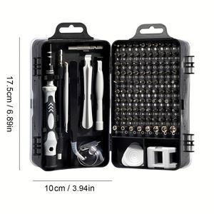 Juego de 115 Puntas de Destornillador Magnéticas, Kit de Herramientas de Reparación de Precisión para Desmontar Teléfonos Móviles, Computadoras, Relojes y Electrónicos - Product Image 5
