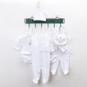 Set all'ingrosso di otto pezzi Casual in cotone per bambini in stile <span class=keywords><strong>vestiti</strong></span> per neonati per l'inverno Set di sei pezzi per <span class=keywords><strong>0</strong></span>-12 <span class=keywords><strong>mesi</strong></span> con bottone - Product Image 3