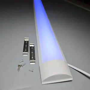 Lampe magnétique au plafond au design personnalisé Couvercle en plastique 18W 36W Led fluorescente de purification RGB Tube Batten Light