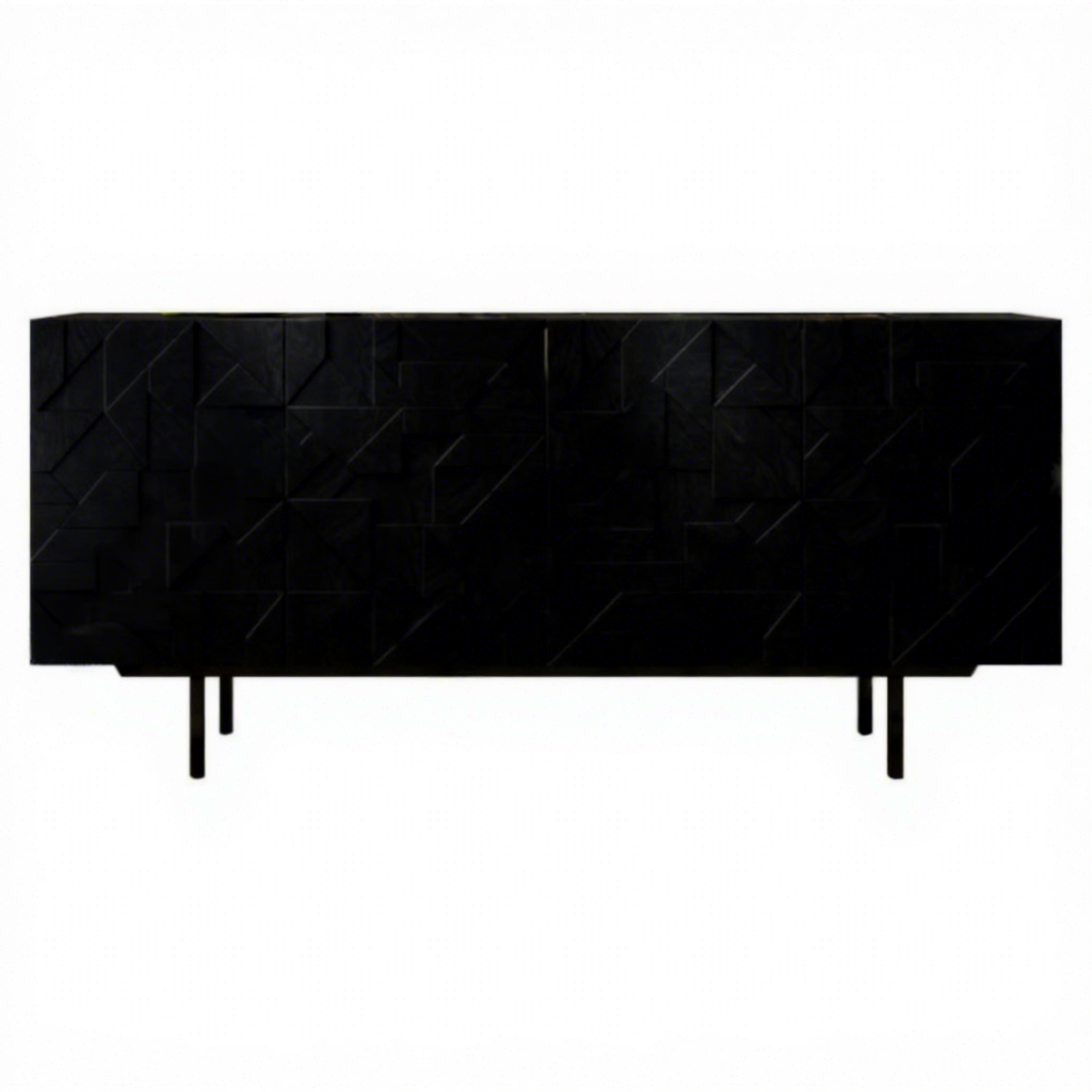 Nero notte estremo - quattro porte 160*40*80cm