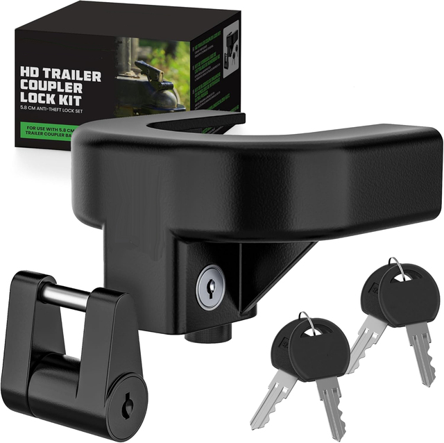 AMBITION Heavy Duty Trailer Hitch Locks & Anti-Theft Towing Equipment Trailer Ball Hitch Locks