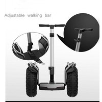 Scooter de patrouille électrique tout-terrain robuste à double système 3000W avec cadre en alliage de magnésium pour agents de sécurité