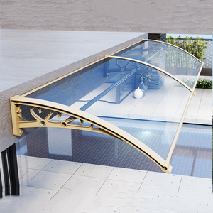 Tấm Mái Hiên <span class=keywords><strong>Polycarbonate</strong></span> Với Các Phụ Kiện Nhôm Cho Cửa Sổ Mái Hiên <span class=keywords><strong>Polycarbonate</strong></span> - Product Image 1