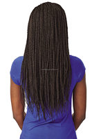 Nouveautés Perruques frontales tressées sans colle en dentelle, style Senegal Twist, 22 pouces, Rasta Multi Parting, Yaki Brun Clair, Noir, Densité 150%
