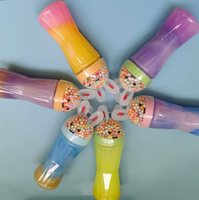 Bouteilles de slime colorées en forme de lapin avec perles, jouet en plastique pour enfants de 2 à 4 ans, ensemble d'accessoires de pâte à modeler unisexe