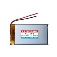 بطارية من 2 سلك بوليمر أيون الليثيوم DVR GPS Mp3 Mp4 سماعة TWS L153