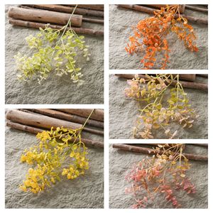 กิ่งยูคาลิปตัสประดิษฐ์ CallaFloral สีขาว เหลือง ส้ม ชมพู ทำจากพลาสติก สำหรับตกแต่งภายใน งานแต่งงาน งานฝีมือ ขนาด 100 ซม. - Product Image 3