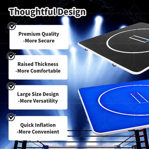 Colchoneta Inflable Portátil de 3m x 3m para Entrenamiento de Gimnasia y Artes Marciales Pista de Aire Plegable de 20cm DWF OEM para Lucha y Jiu-Jitsu - Product Image 2