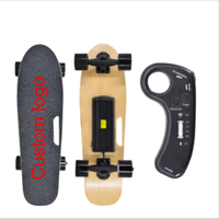 Planche à roulettes électrique à quatre roues JIESEN 300W avec roues ABEC-9, plateau en érable à 8 couches portable - Utilisation pour adultes