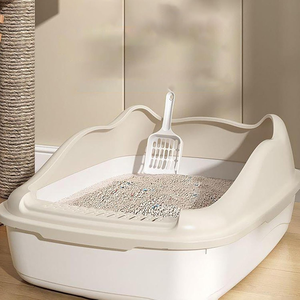 <span class=keywords><strong>Bac</strong></span> à litière semi-fermé grand format, épaissi, anti-éclaboussures, avec plateau amovible, facile à nettoyer, pour chatons et chats seniors - Product Image 3