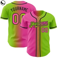 Uniforme de baseball personnalisé, sweat-shirt imprimé, t-shirt élégant à blocs de couleur, logo brodé, nom, séchage rapide, respirant, 100% polyester