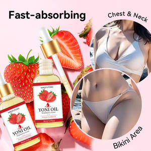 زيت يوني طبيعي 100% للنساء برائحة الفراولة، زيت عشبي صيني تقليدي لتضييق المنطقة الحساسة وترطيبها وتنعيمها - Product Image 1