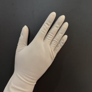 Sarung Tangan Lateks Steril Sekali Pakai Bebas Bubuk untuk Dokter Rumah Sakit, Panjang 43cm, untuk Pemeriksaan Medis, Bedah, dan Ginekologi - Product Image 5