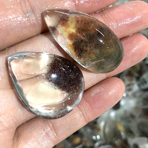 Wholesale Natural <b>Drop</b> Shape Lodolite Quartz Gemstone Polished Crystal for Home Decoration and Healing - Product Image 4
