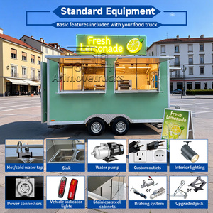 Fabricants de camions de restauration mobiles en gros, remorques alimentaires de concession, camions de barbecue, remorques alimentaires vintage de type conteneur avec hotte pour <span class=keywords><strong>kebab</strong></span> - Product Image 4