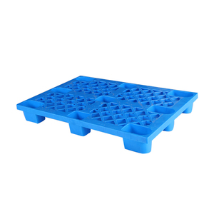LK1208 Paleta <span class=keywords><strong>de</strong></span> <span class=keywords><strong>madera</strong></span> <span class=keywords><strong>de</strong></span> una cara <span class=keywords><strong>de</strong></span> nueve pies Durable HDPE PP Material Euro Style <span class=keywords><strong>con</strong></span> entrada <span class=keywords><strong>de</strong></span> 4 vías para transporte - Product Image 1