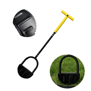 Outils de jardin, pelle <span class=keywords><strong>à</strong></span> bordure avec manche long en acier pour l'aménagement paysager de la cour, bêches - Product Image 3
