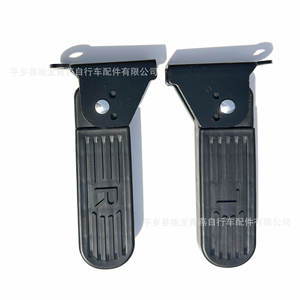 Reposapiés delantero para patinete eléctrico, acero negro, plegable, fácil de instalar, para vehículos eléctricos - Product Image 1