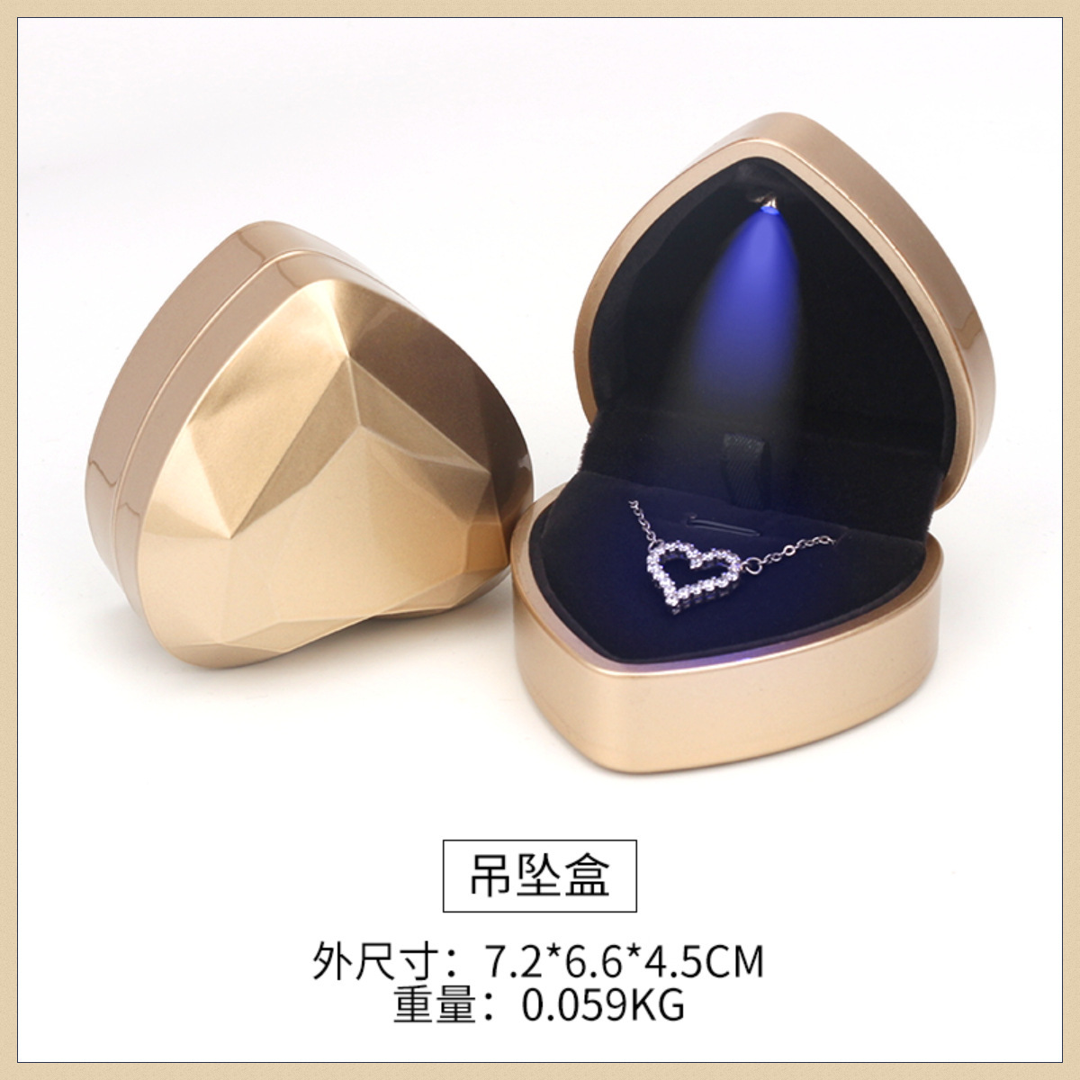 Gold-necklace box
