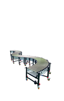 Goldtec Factory Oem Custom Height Adjustable Powered Telescopic Roller Conveyor System