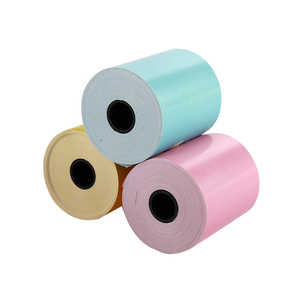 OEM impresión brillante en rollo 55mm W x 40mm L papel autoadhesivo etiqueta redonda - Product Image 2