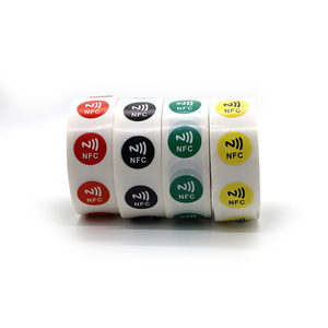 Etiqueta NTAG213 NTAG215, etiqueta blanca en blanco para mascotas de PVC, pegatina <span class=keywords><strong>NFC</strong></span> para teléfono móvil, incrustaciones húmed - Product Image 1