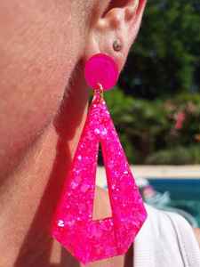 Pendientes de Resina con Diseño Artístico, Hechos a Mano, Ligeros, Ideales para Eventos Especiales, Fiestas y Uso Diario - Product Image 2