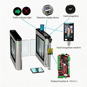 Gerbang Putar ESD Sesuai Standar ISO untuk Pabrik Perangkat Medis |   Kontrol Akses Anti-Statik Otomatis RFID/Pengenal Wajah IP65 - Product Image 2