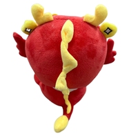 Peluche personnalisée OEM ODM Red Dragon avec logo, fabriquée à la main, super douce, pour cadeau