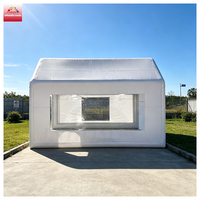 Garage gonflable extérieur pliable et portable de taille personnalisable pour parking, lavage de voiture et pulvérisation automobile