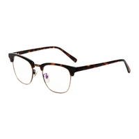 Nuevas Monturas de Gafas Cuadradas de Acetato y Metal para Hombre, Modernas y Ejecutivas, para Viajes y Ocio, Personalizables, Venta al por Mayor
