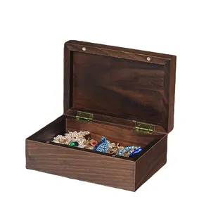 Commemorative 1L Wooden Box 5kg Load with 1mm Dimensional Tolerance for Jewelry Collection and Gift Storage for Table Use