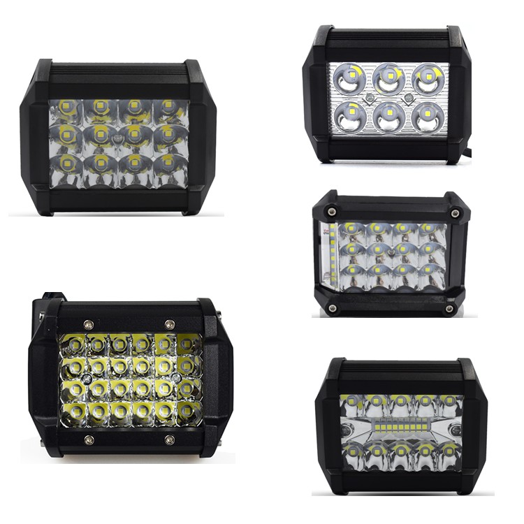 Автомобильный светодиодный рабочий светильник 18 Вт, 36 Вт, 60 Вт, 72 Вт, 57 Вт, Квадратный светодиодный светильник для крыши, Ультраяркий концентрированный светодиодный вспомогательный светильник
