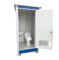 Fournisseur Toilette portable mobile en conteneur Toilette de luxe préfabriquée petite pièce simple toilette en conteneur toilette publique à plat