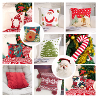 Personnalisation OEM/ODM directe d'usine, oreiller de Noël 100% coton pour cadeau promotionnel