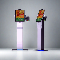 Quiosco automático personalizable con múltiples opciones de montaje y superficies de marca, quiosco de registro de visitantes con impresión de insignias