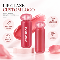 Teinte à lèvres velours mat waterproof RTS 3ml, 6 teintes, faible MOQ 2 pièces, vente en gros, logo personnalisé