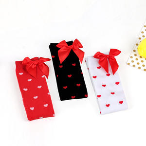Cute Bow Lip Heart Patterned Mulheres's Over-Knee Long Socks para Festas dos Namorados - Product Image 3
