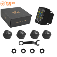 Kit TPMS OEM pour trous aveugles, capteur externe à visser, sans démontage de pneus, surveillance 4 roues pour voiture et SUV, vente en gros usine