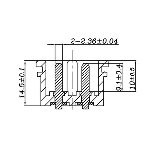JEC IEC JR-201SF C8 Entrada de enchufe de alimentación de CA c8 enchufe de alimentación de CA conector de salida - Product Image 6
