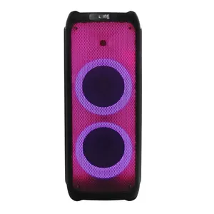 Haut-parleur Bluetooth d'extérieur 10 ", étanche, avec lumière LED colorée, sans fil, fête, Super Bass